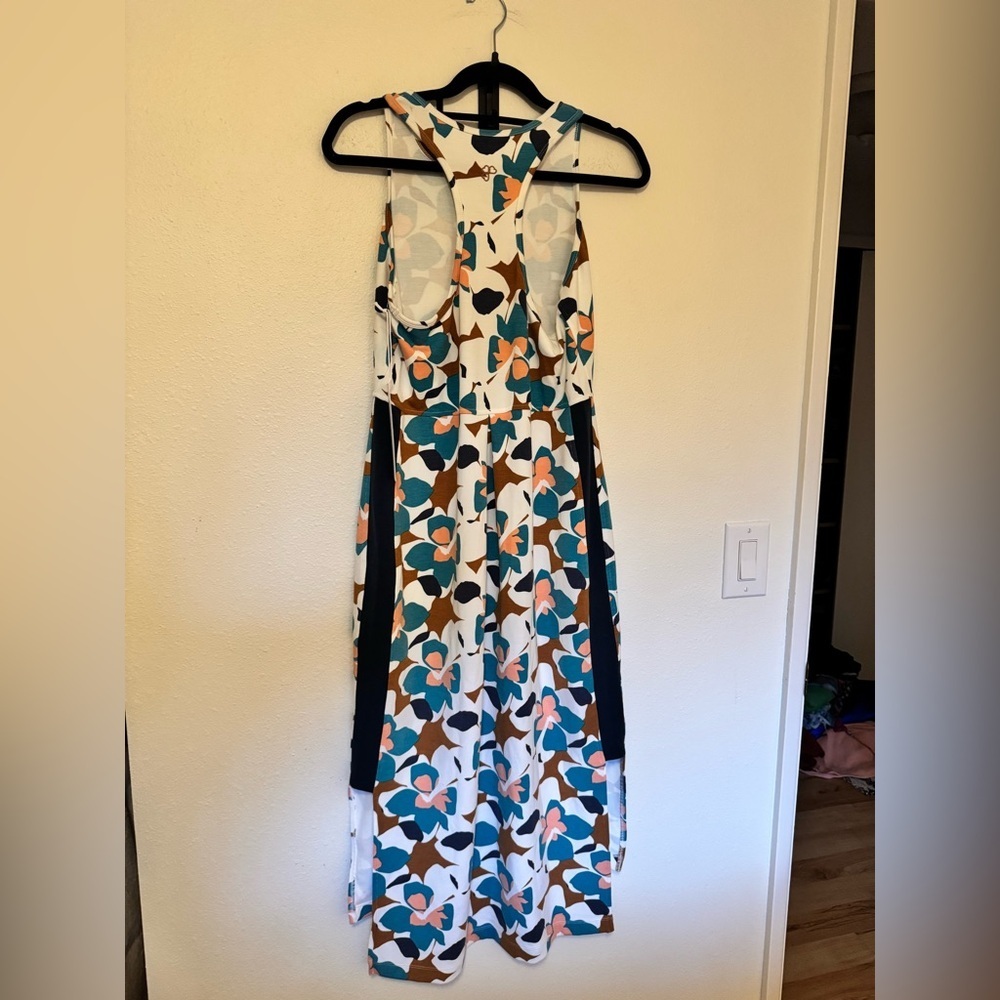 NEW Krimson Klover Bainbridge Dress Racerback Modal White Floral Midi Small NWT - Picture 2 of 8